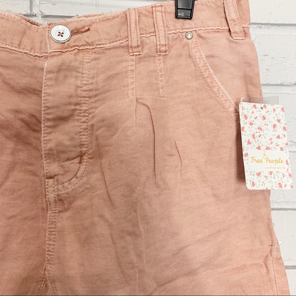 Free People Women’s Utility Braided Rose Shorts - Picture 6 of 16